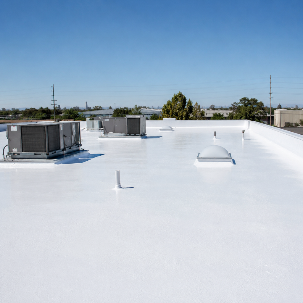 Commercial Polyurethane Roof Coating in Riverside County