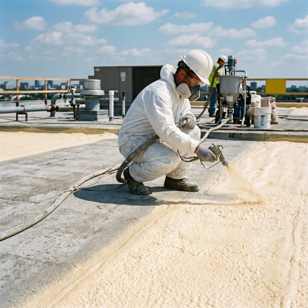 Commercial Spray Foam Roofing in Riverside County