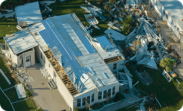 Storm damage restoration